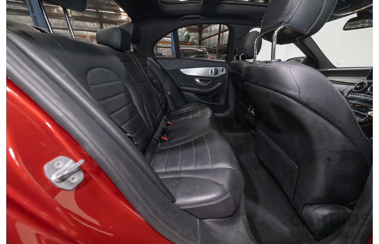 4/2017 Mercedes-Benz C250 205 MY17 4d Sedan Hyacinth Red Metallic Turbo 2.0L