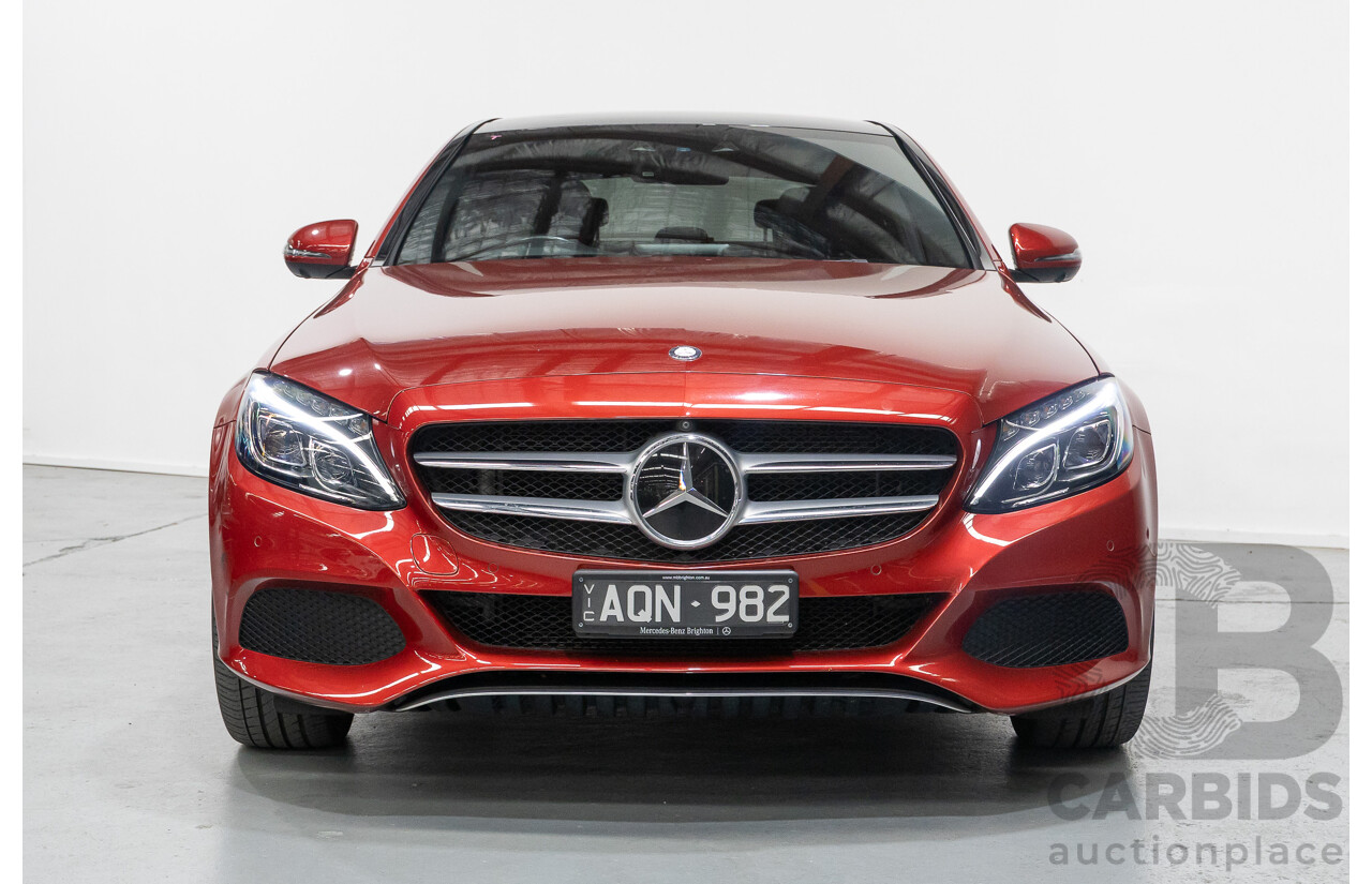 4/2017 Mercedes-Benz C250 205 MY17 4d Sedan Hyacinth Red Metallic Turbo 2.0L