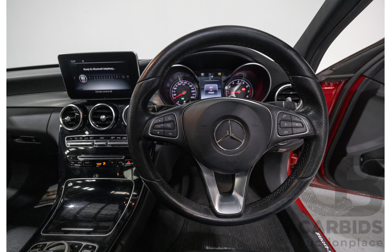 4/2017 Mercedes-Benz C250 205 MY17 4d Sedan Hyacinth Red Metallic Turbo 2.0L