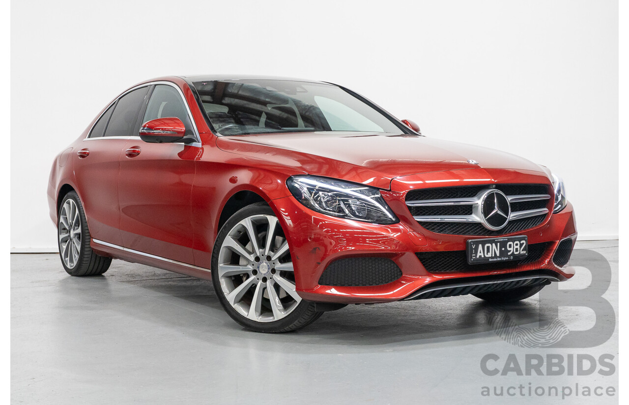 4/2017 Mercedes-Benz C250 205 MY17 4d Sedan Hyacinth Red Metallic Turbo 2.0L