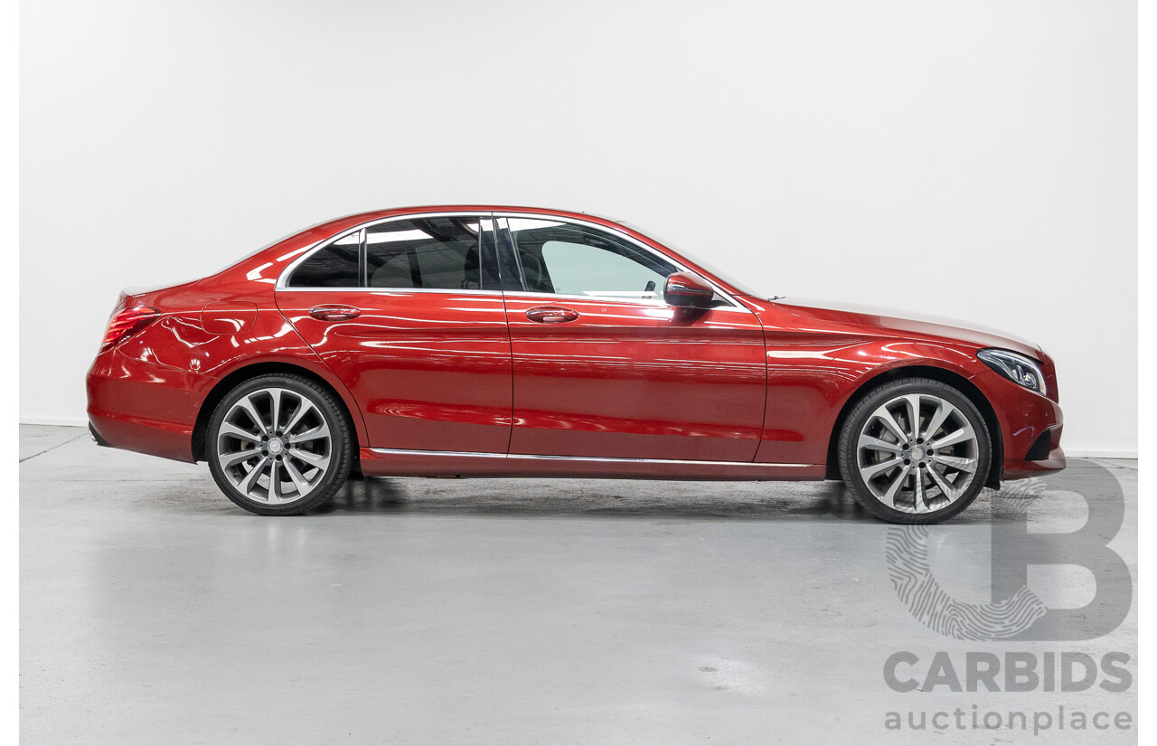 4/2017 Mercedes-Benz C250 205 MY17 4d Sedan Hyacinth Red Metallic Turbo 2.0L