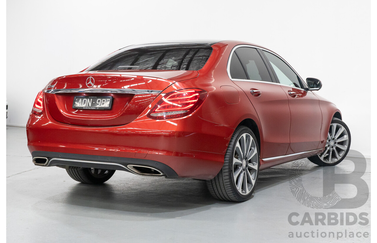 4/2017 Mercedes-Benz C250 205 MY17 4d Sedan Hyacinth Red Metallic Turbo 2.0L