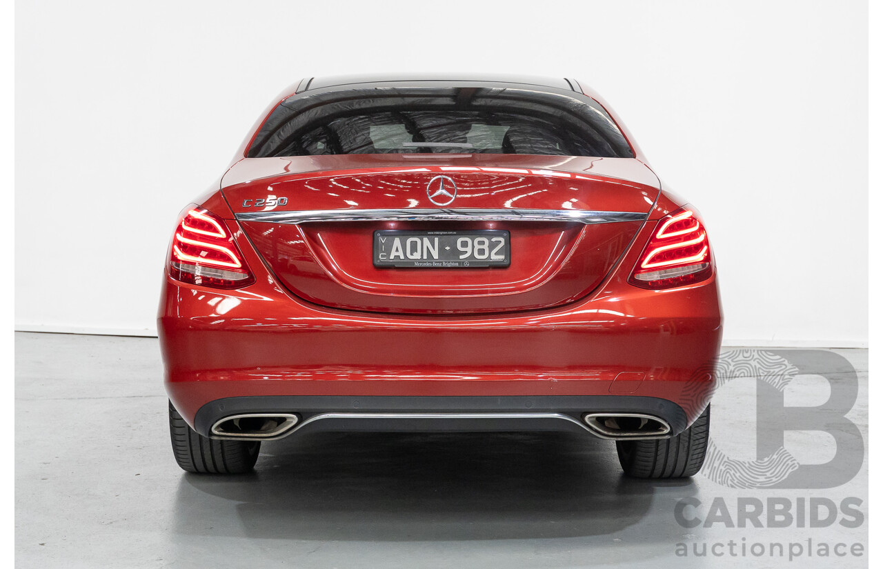 4/2017 Mercedes-Benz C250 205 MY17 4d Sedan Hyacinth Red Metallic Turbo 2.0L