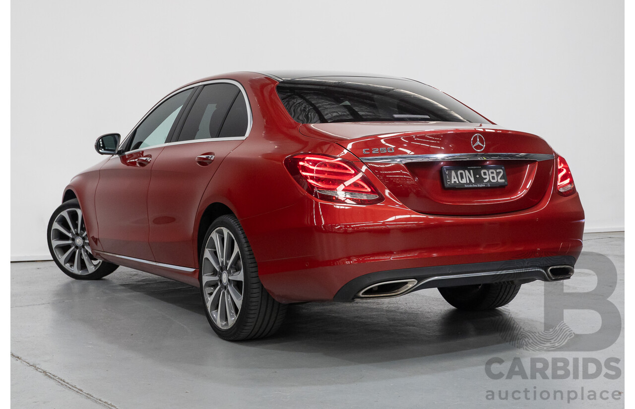 4/2017 Mercedes-Benz C250 205 MY17 4d Sedan Hyacinth Red Metallic Turbo 2.0L