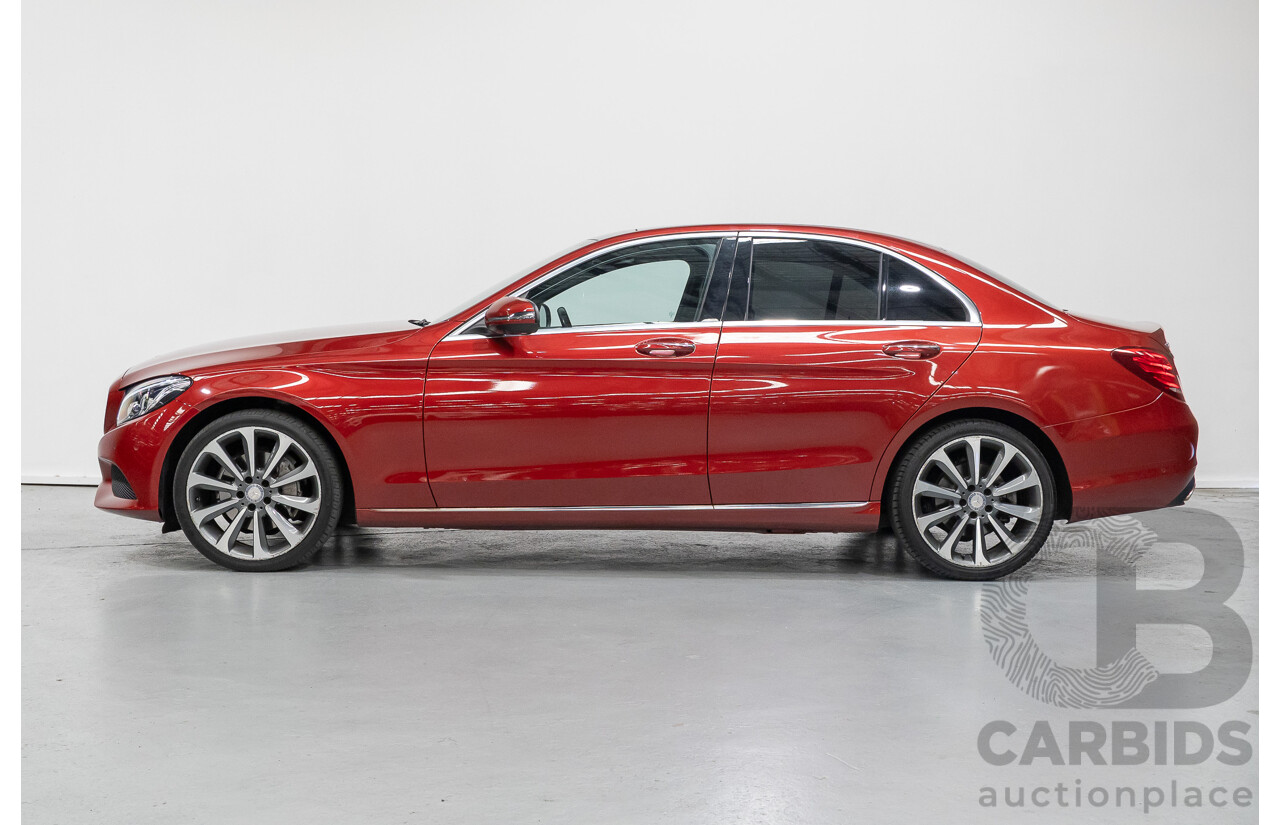 4/2017 Mercedes-Benz C250 205 MY17 4d Sedan Hyacinth Red Metallic Turbo 2.0L