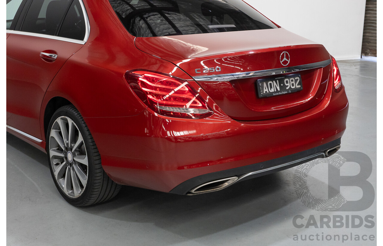 4/2017 Mercedes-Benz C250 205 MY17 4d Sedan Hyacinth Red Metallic Turbo 2.0L