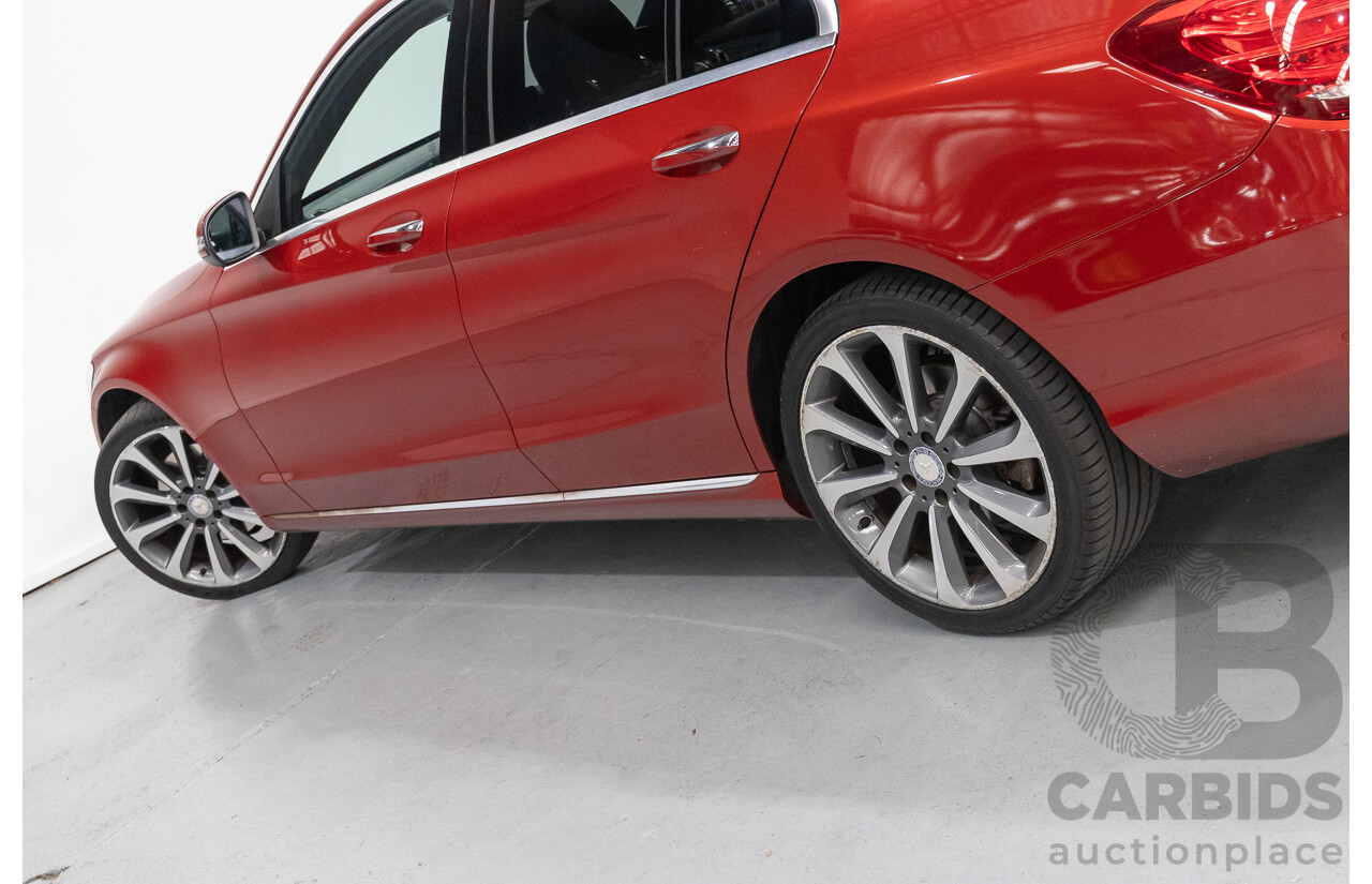 4/2017 Mercedes-Benz C250 205 MY17 4d Sedan Hyacinth Red Metallic Turbo 2.0L