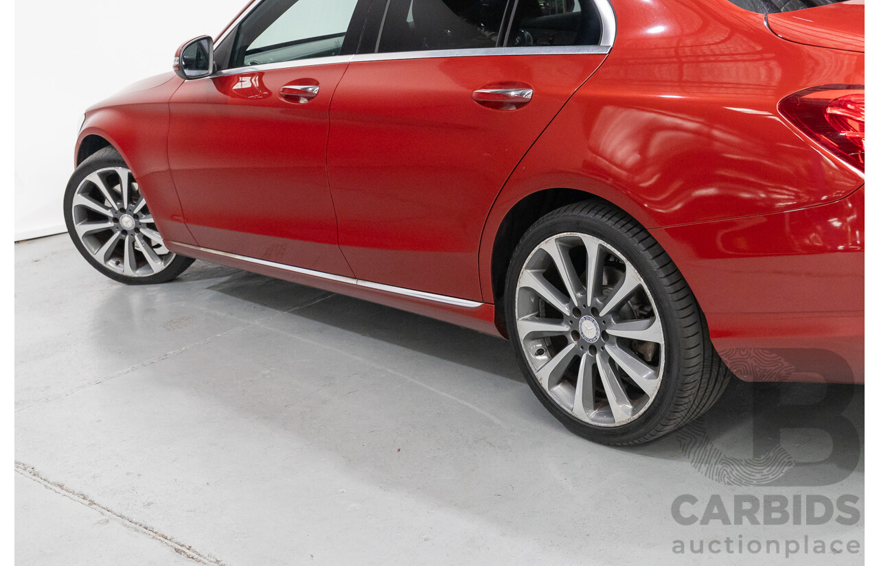 4/2017 Mercedes-Benz C250 205 MY17 4d Sedan Hyacinth Red Metallic Turbo 2.0L