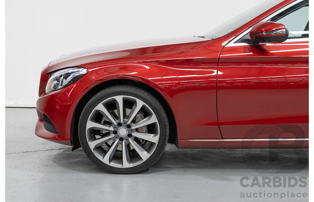 4/2017 Mercedes-Benz C250 205 MY17 4d Sedan Hyacinth Red Metallic Turbo 2.0L