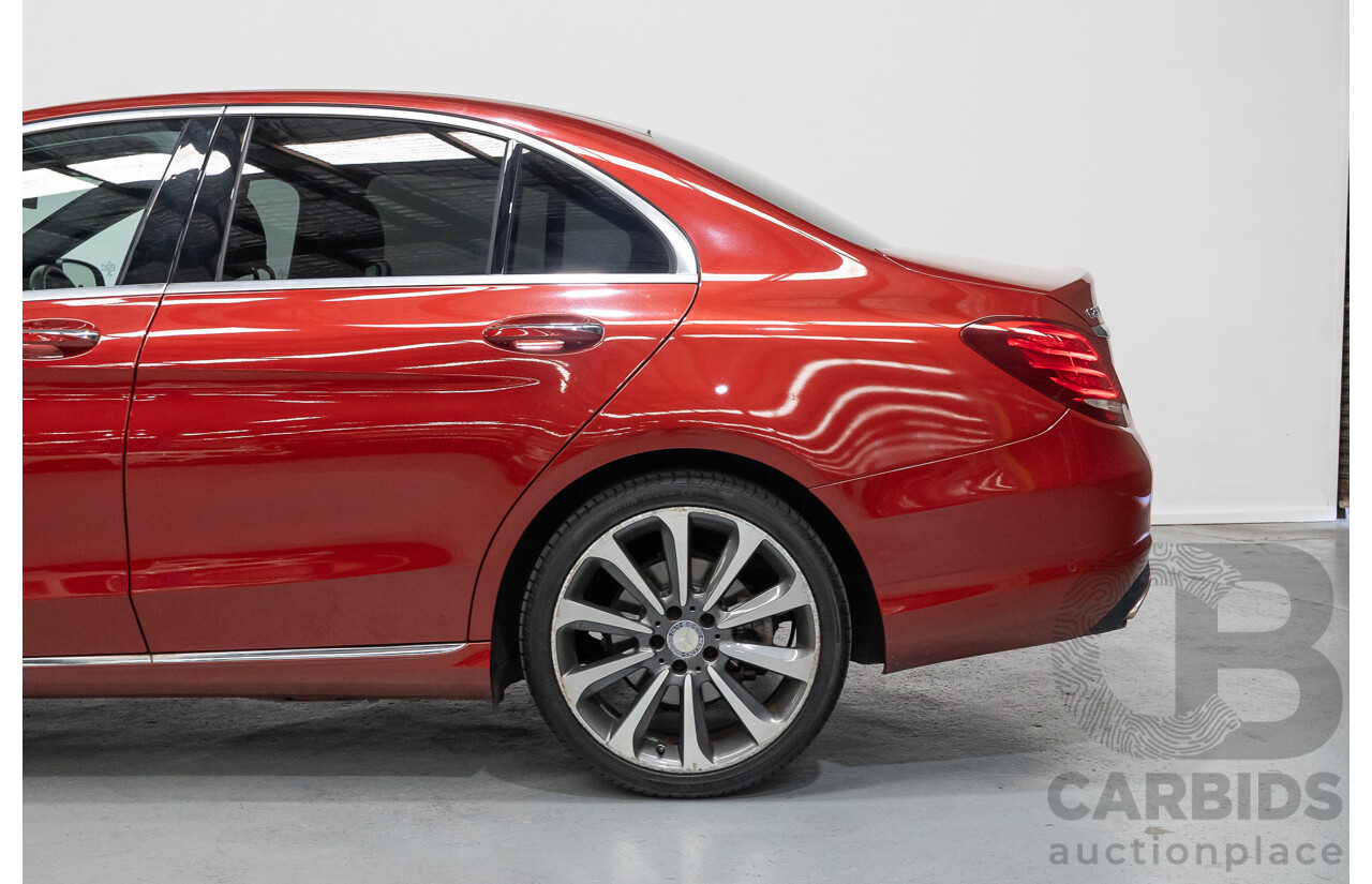 4/2017 Mercedes-Benz C250 205 MY17 4d Sedan Hyacinth Red Metallic Turbo 2.0L