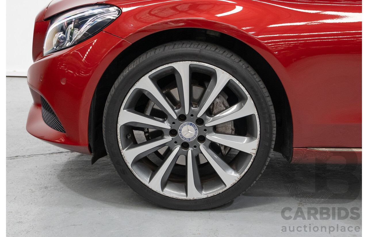 4/2017 Mercedes-Benz C250 205 MY17 4d Sedan Hyacinth Red Metallic Turbo 2.0L