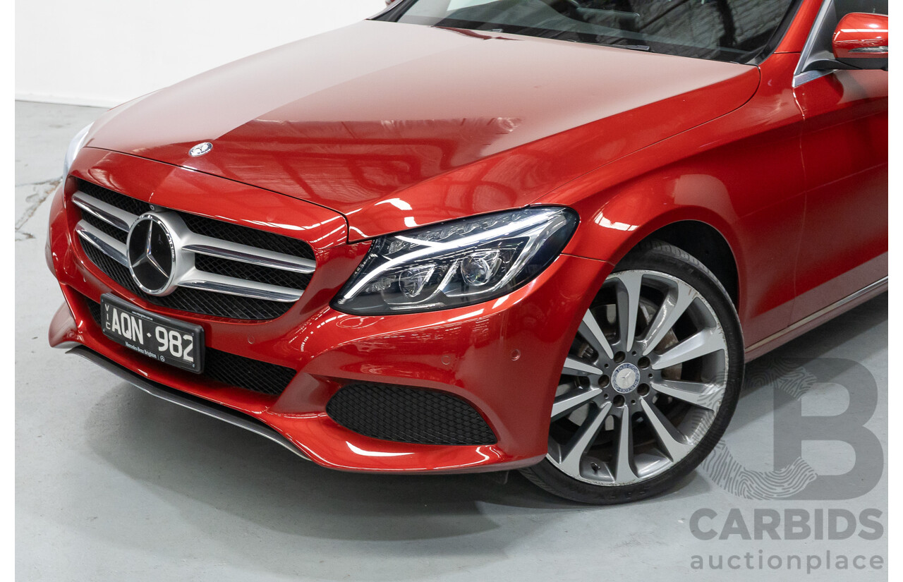 4/2017 Mercedes-Benz C250 205 MY17 4d Sedan Hyacinth Red Metallic Turbo 2.0L