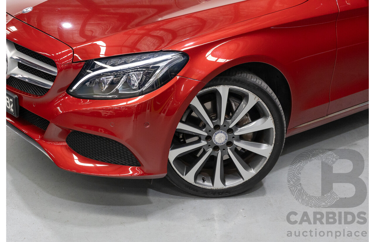 4/2017 Mercedes-Benz C250 205 MY17 4d Sedan Hyacinth Red Metallic Turbo 2.0L