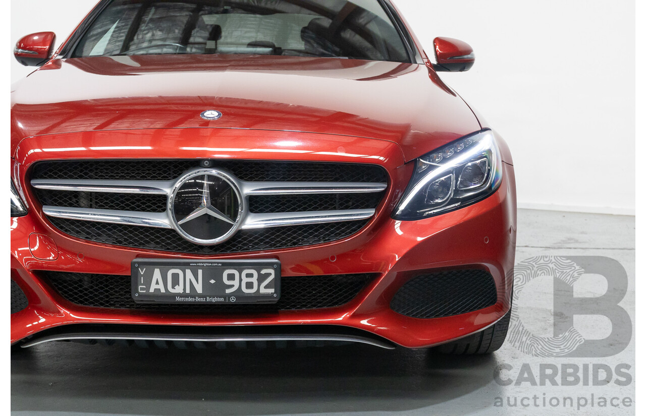 4/2017 Mercedes-Benz C250 205 MY17 4d Sedan Hyacinth Red Metallic Turbo 2.0L