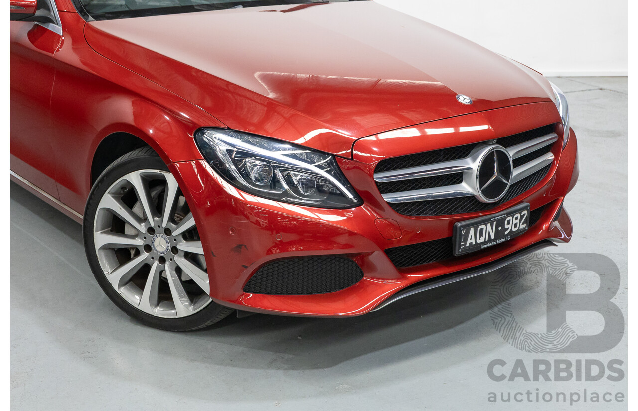 4/2017 Mercedes-Benz C250 205 MY17 4d Sedan Hyacinth Red Metallic Turbo 2.0L