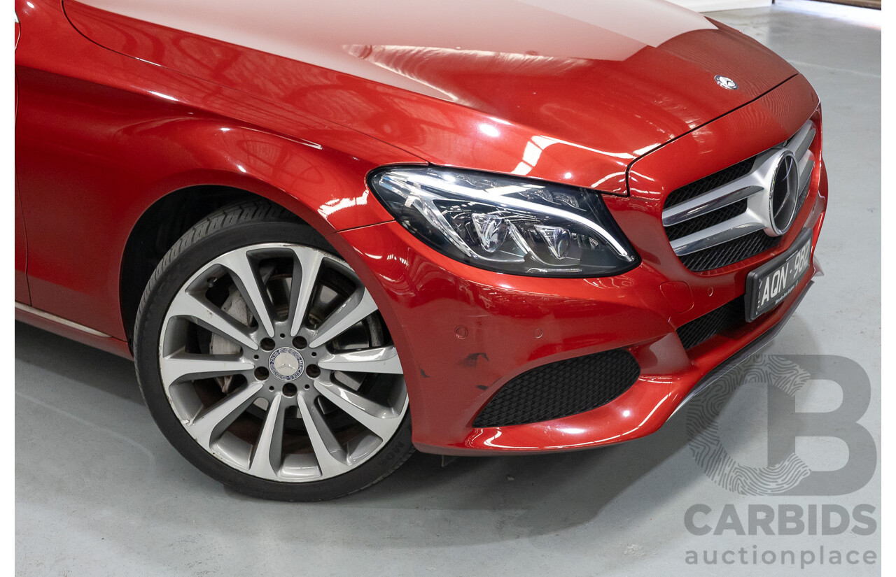 4/2017 Mercedes-Benz C250 205 MY17 4d Sedan Hyacinth Red Metallic Turbo 2.0L