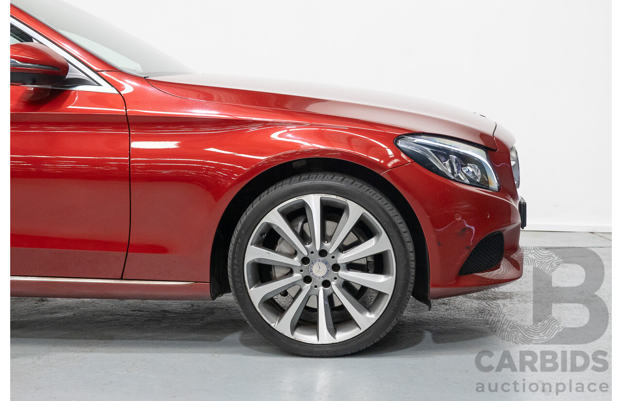 4/2017 Mercedes-Benz C250 205 MY17 4d Sedan Hyacinth Red Metallic Turbo 2.0L