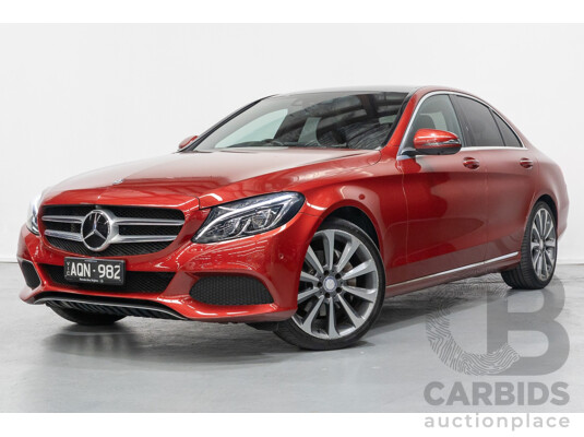 4/2017 Mercedes-Benz C250 205 MY17 4d Sedan Hyacinth Red Metallic Turbo 2.0L