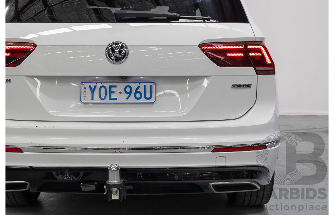10/2019 Volkswagen Tiguan Allspace 162 TSI Highline (AWD) 5NA MY19.5 4d Wagon Pure White Turbo 2.0L - 7 Seater