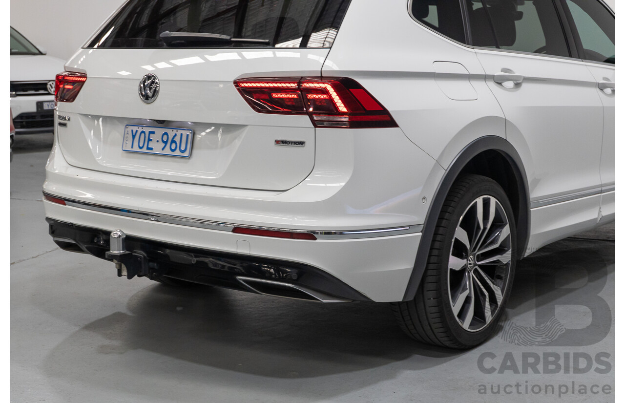 10/2019 Volkswagen Tiguan Allspace 162 TSI Highline (AWD) 5NA MY19.5 4d Wagon Pure White Turbo 2.0L - 7 Seater