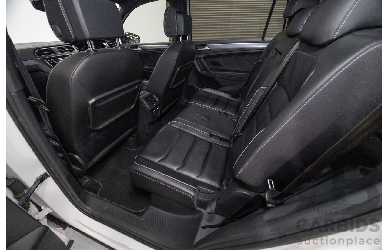 10/2019 Volkswagen Tiguan Allspace 162 TSI Highline (AWD) 5NA MY19.5 4d Wagon Pure White Turbo 2.0L - 7 Seater