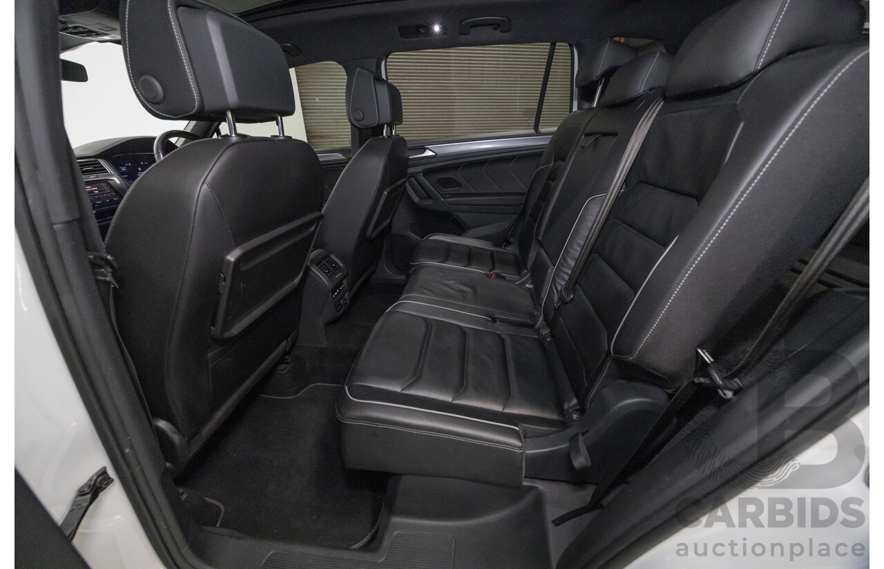 10/2019 Volkswagen Tiguan Allspace 162 TSI Highline (AWD) 5NA MY19.5 4d Wagon Pure White Turbo 2.0L - 7 Seater