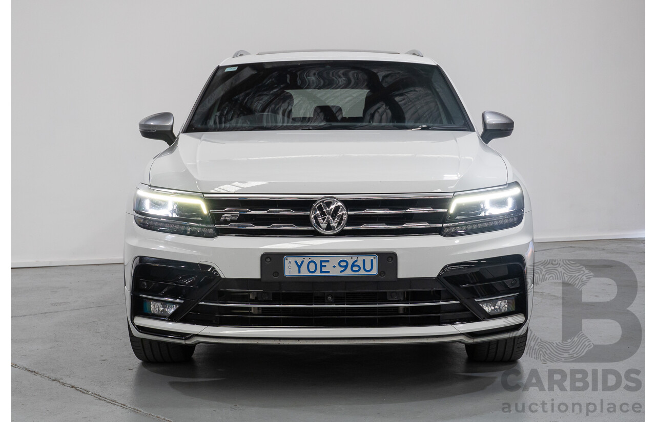 10/2019 Volkswagen Tiguan Allspace 162 TSI Highline (AWD) 5NA MY19.5 4d Wagon Pure White Turbo 2.0L - 7 Seater