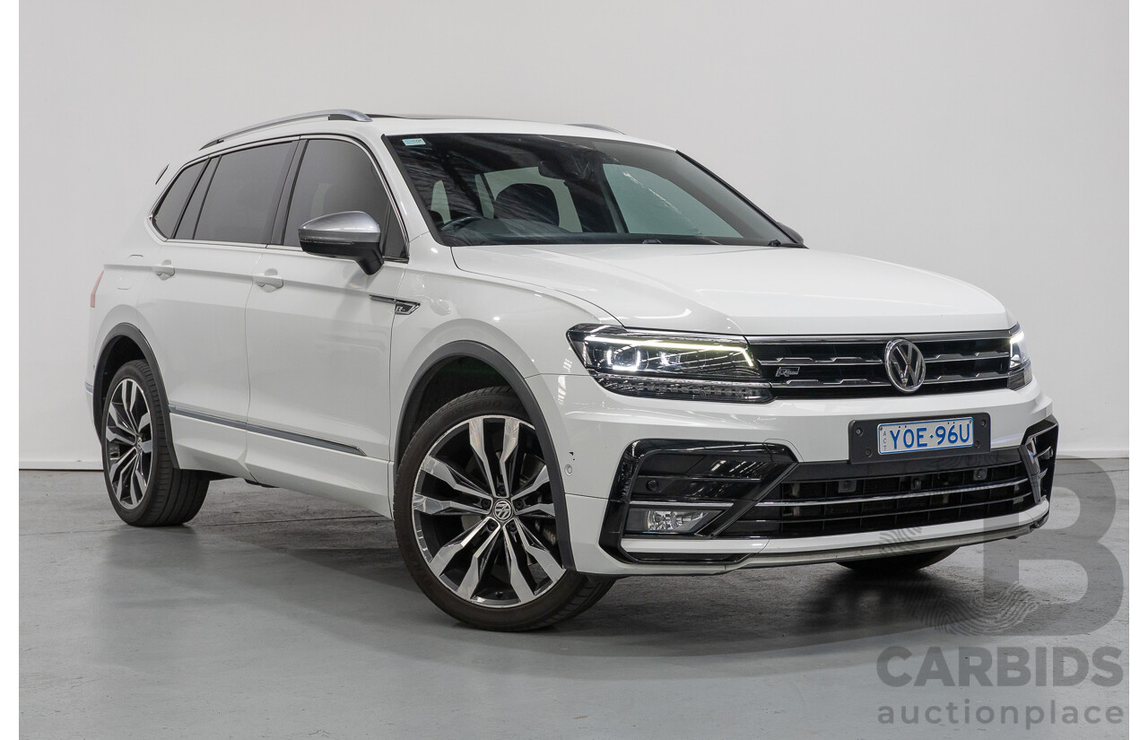 10/2019 Volkswagen Tiguan Allspace 162 TSI Highline (AWD) 5NA MY19.5 4d Wagon Pure White Turbo 2.0L - 7 Seater
