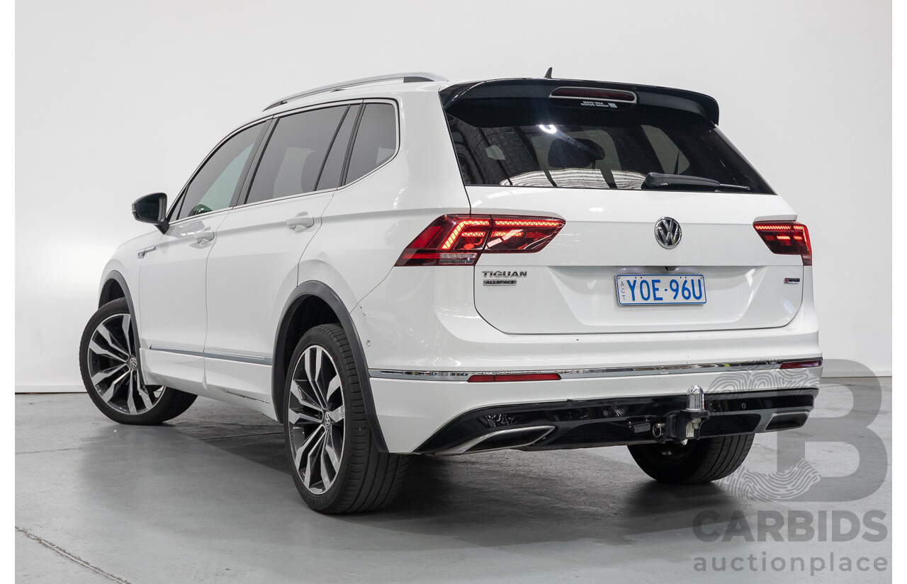 10/2019 Volkswagen Tiguan Allspace 162 TSI Highline (AWD) 5NA MY19.5 4d Wagon Pure White Turbo 2.0L - 7 Seater