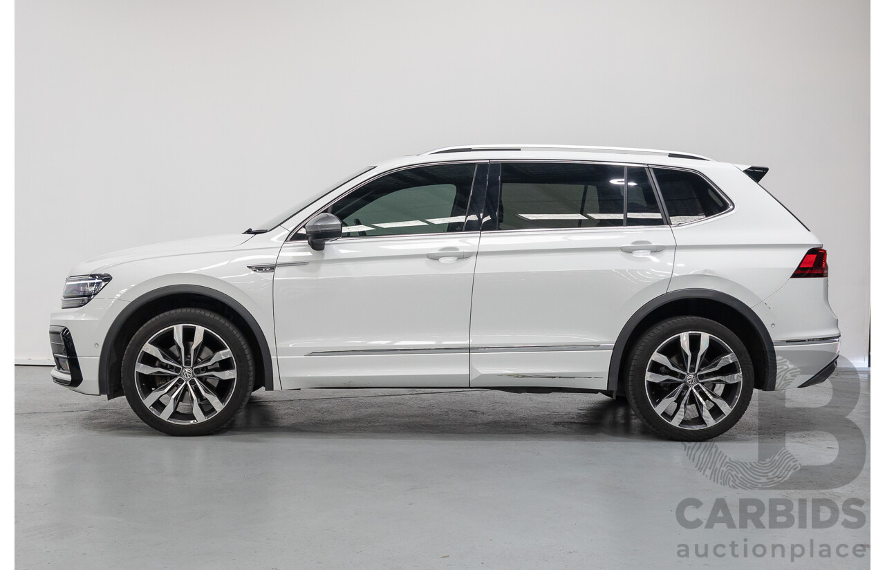 10/2019 Volkswagen Tiguan Allspace 162 TSI Highline (AWD) 5NA MY19.5 4d Wagon Pure White Turbo 2.0L - 7 Seater