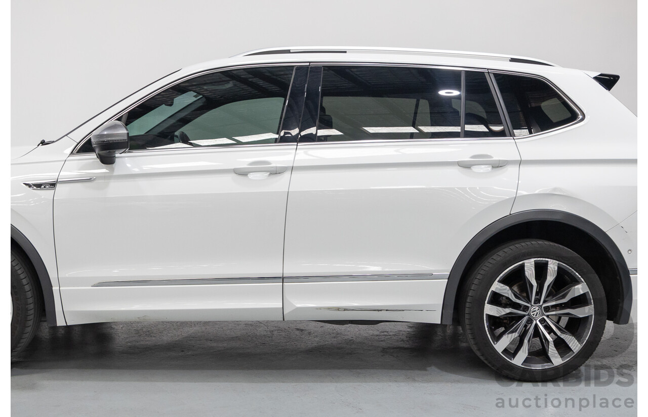 10/2019 Volkswagen Tiguan Allspace 162 TSI Highline (AWD) 5NA MY19.5 4d Wagon Pure White Turbo 2.0L - 7 Seater