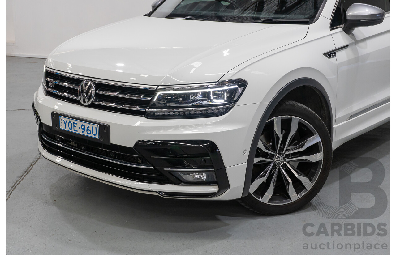 10/2019 Volkswagen Tiguan Allspace 162 TSI Highline (AWD) 5NA MY19.5 4d Wagon Pure White Turbo 2.0L - 7 Seater