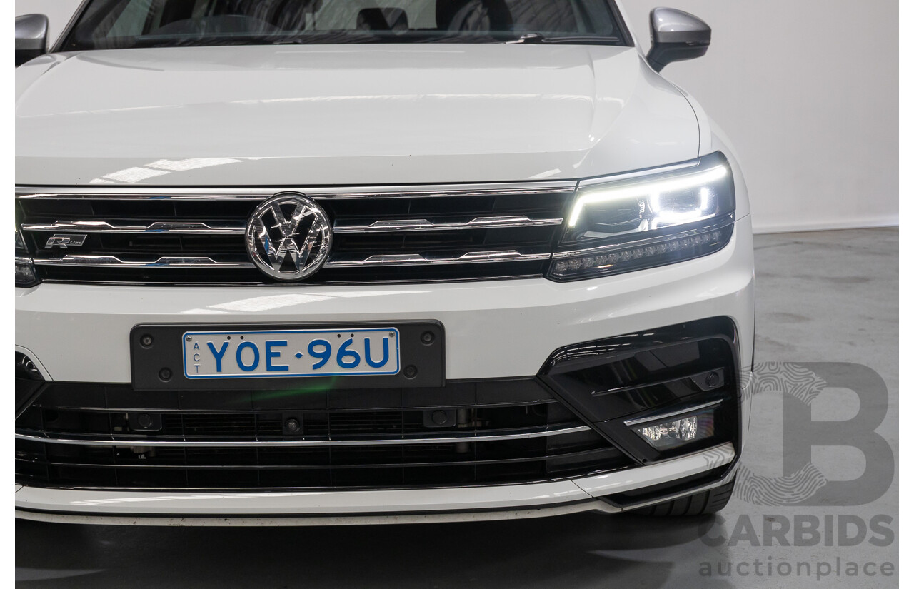 10/2019 Volkswagen Tiguan Allspace 162 TSI Highline (AWD) 5NA MY19.5 4d Wagon Pure White Turbo 2.0L - 7 Seater