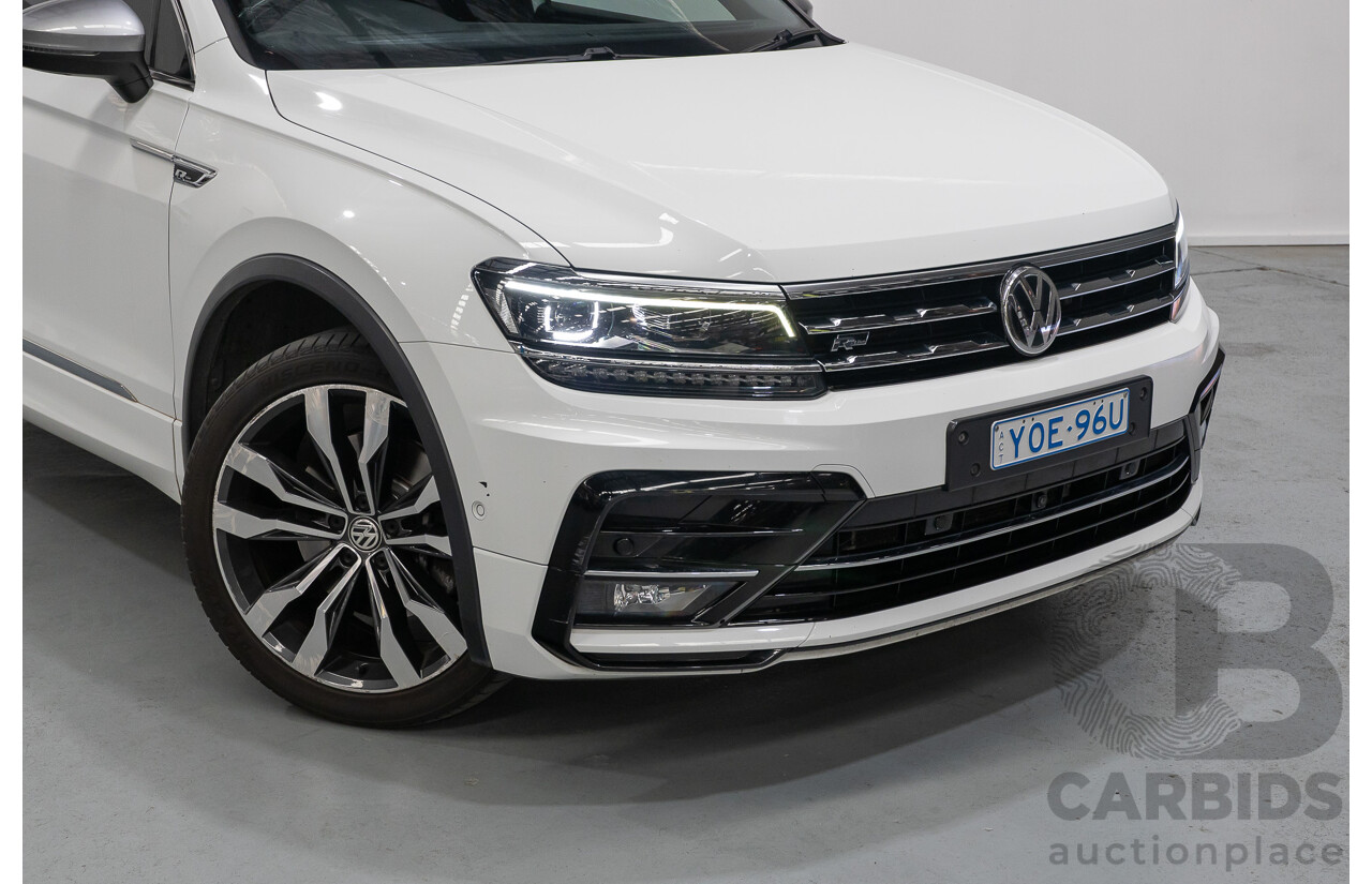 10/2019 Volkswagen Tiguan Allspace 162 TSI Highline (AWD) 5NA MY19.5 4d Wagon Pure White Turbo 2.0L - 7 Seater