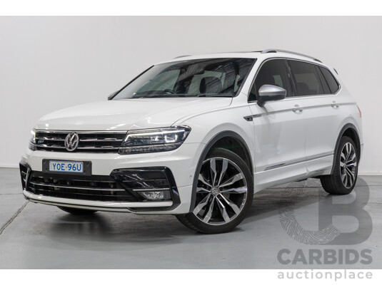 10/2019 Volkswagen Tiguan Allspace 162 TSI Highline (AWD) 5NA MY19.5 4d Wagon Pure White Turbo 2.0L - 7 Seater