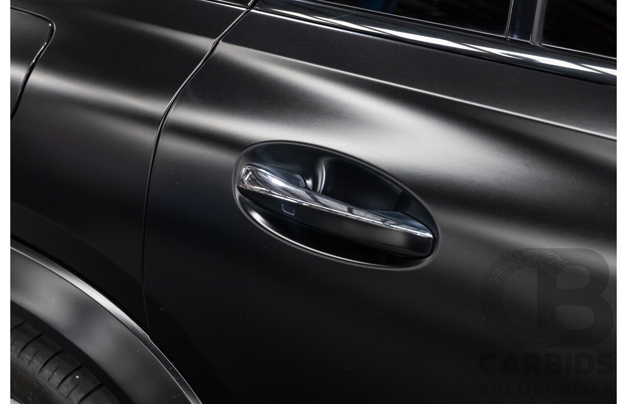 9/2021 Mercedes-Benz GLS 400d 4MATIC (AWD) X167 4d Wagon Obsidian Black Metallic / Wrapped Black Twin Turbo Diesel 2.9L