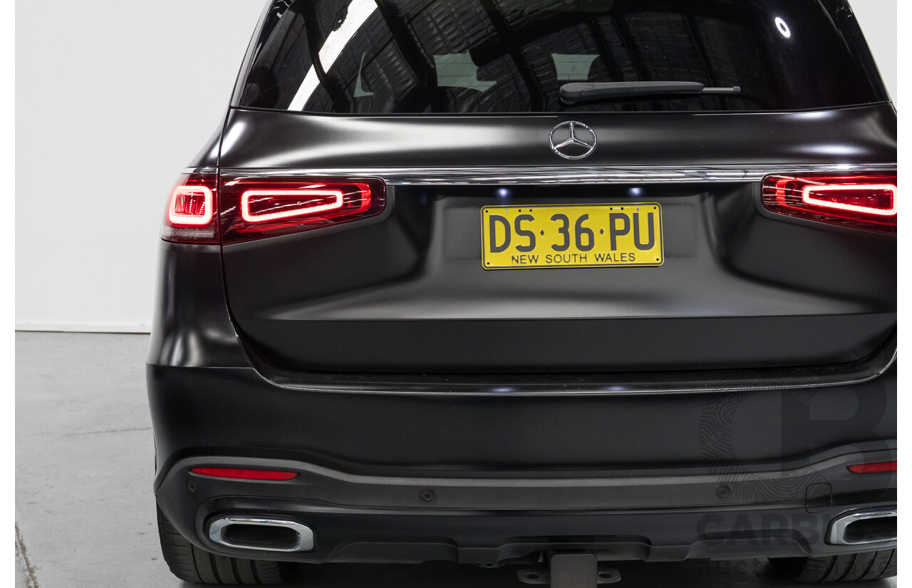 9/2021 Mercedes-Benz GLS 400d 4MATIC (AWD) X167 4d Wagon Obsidian Black Metallic / Wrapped Black Twin Turbo Diesel 2.9L