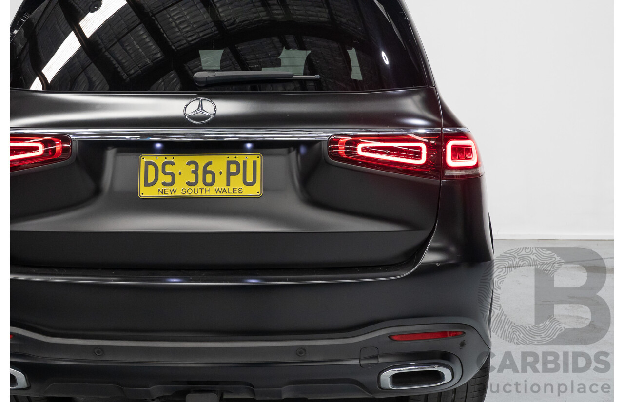 9/2021 Mercedes-Benz GLS 400d 4MATIC (AWD) X167 4d Wagon Obsidian Black Metallic / Wrapped Black Twin Turbo Diesel 2.9L