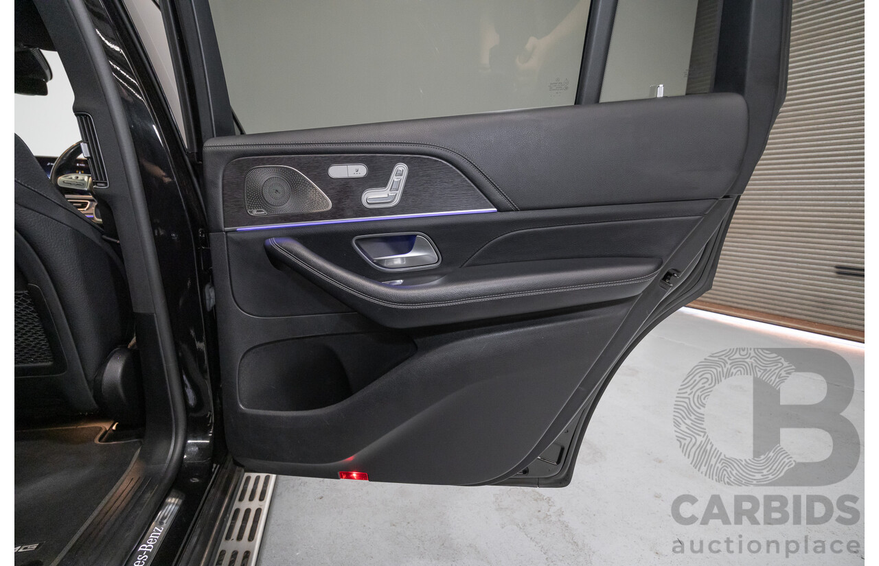 9/2021 Mercedes-Benz GLS 400d 4MATIC (AWD) X167 4d Wagon Obsidian Black Metallic / Wrapped Black Twin Turbo Diesel 2.9L