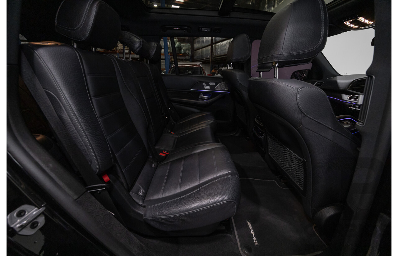9/2021 Mercedes-Benz GLS 400d 4MATIC (AWD) X167 4d Wagon Obsidian Black Metallic / Wrapped Black Twin Turbo Diesel 2.9L