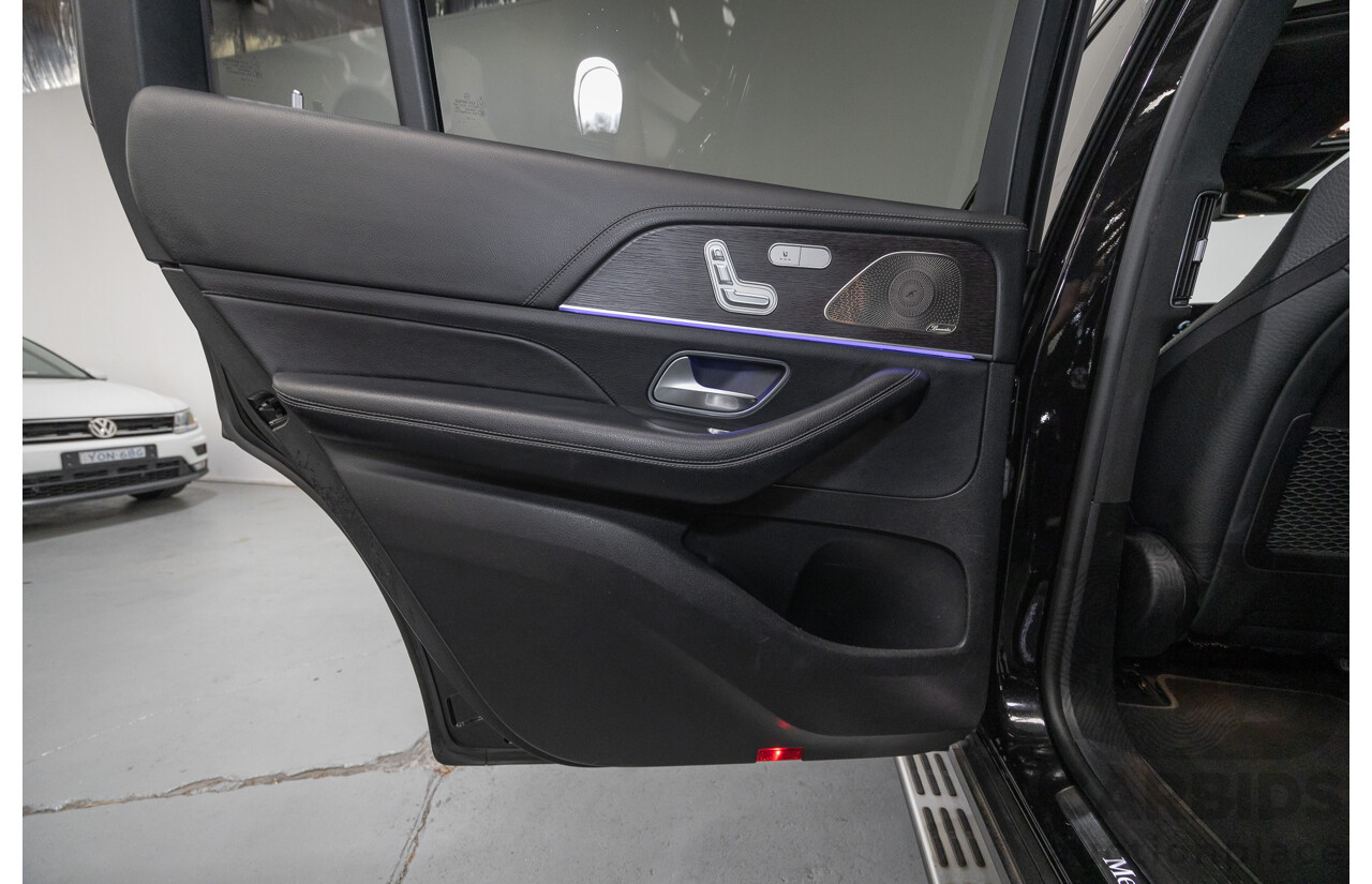 9/2021 Mercedes-Benz GLS 400d 4MATIC (AWD) X167 4d Wagon Obsidian Black Metallic / Wrapped Black Twin Turbo Diesel 2.9L
