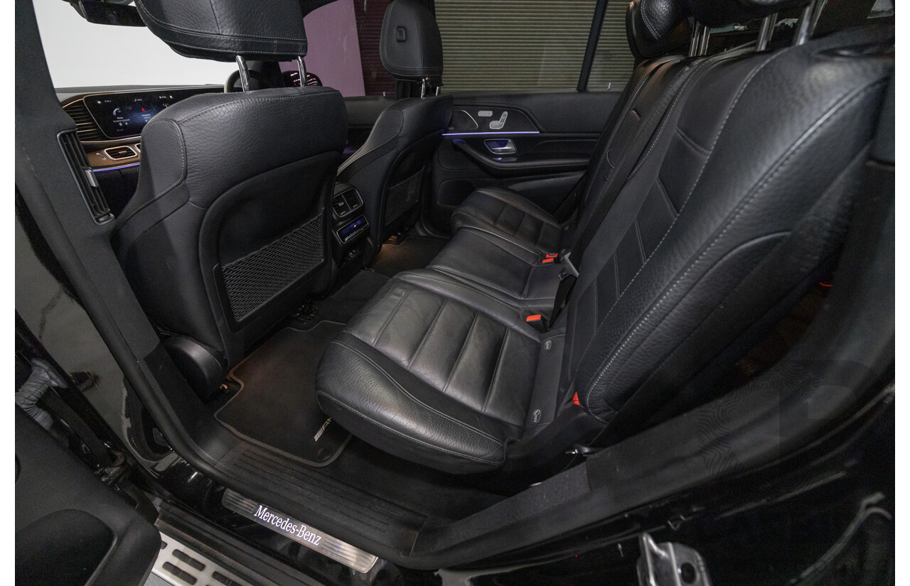 9/2021 Mercedes-Benz GLS 400d 4MATIC (AWD) X167 4d Wagon Obsidian Black Metallic / Wrapped Black Twin Turbo Diesel 2.9L