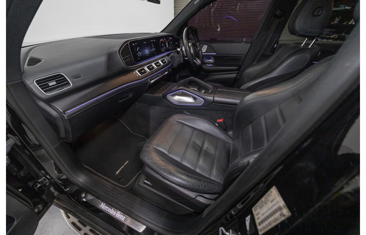 9/2021 Mercedes-Benz GLS 400d 4MATIC (AWD) X167 4d Wagon Obsidian Black Metallic / Wrapped Black Twin Turbo Diesel 2.9L