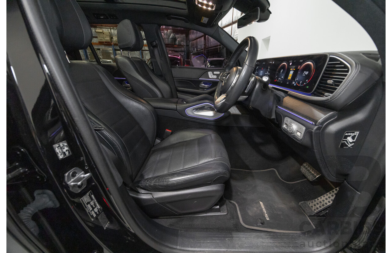 9/2021 Mercedes-Benz GLS 400d 4MATIC (AWD) X167 4d Wagon Obsidian Black Metallic / Wrapped Black Twin Turbo Diesel 2.9L