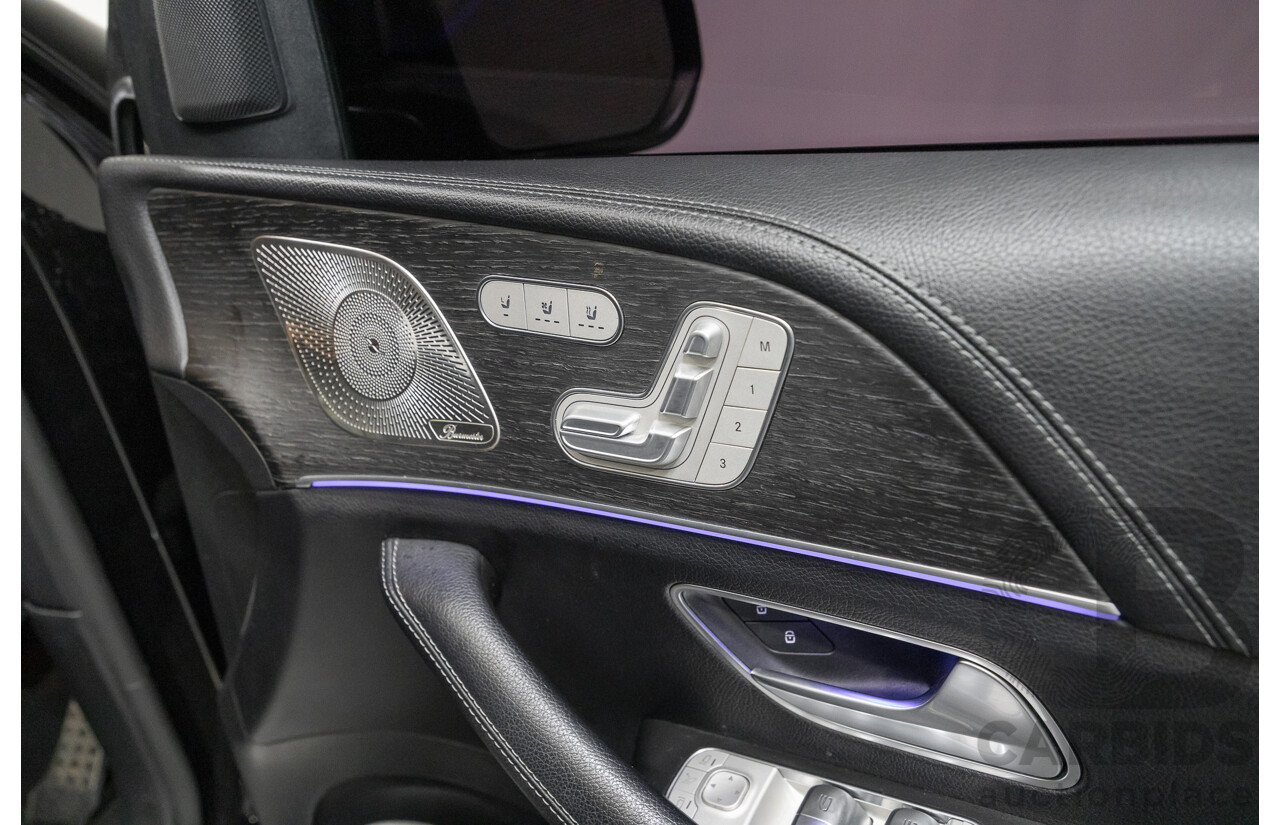 9/2021 Mercedes-Benz GLS 400d 4MATIC (AWD) X167 4d Wagon Obsidian Black Metallic / Wrapped Black Twin Turbo Diesel 2.9L