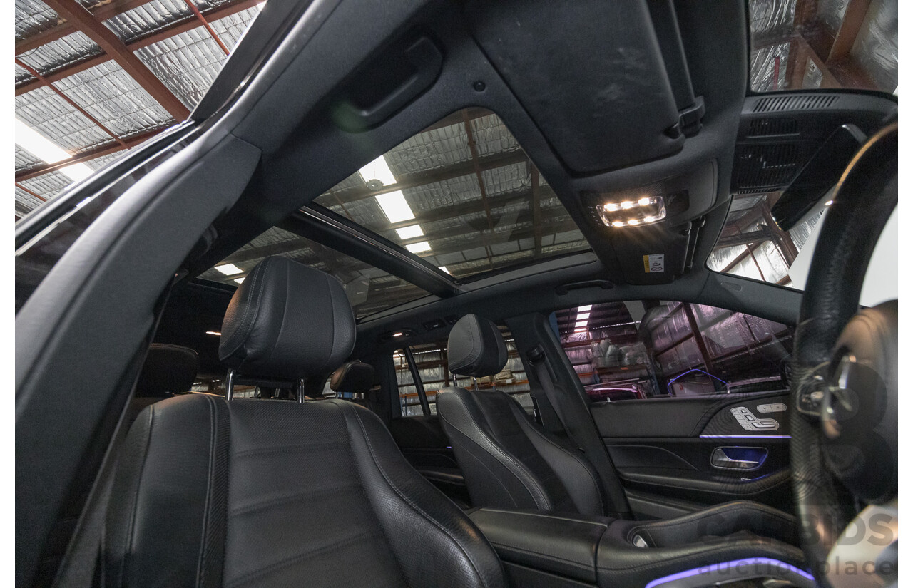 9/2021 Mercedes-Benz GLS 400d 4MATIC (AWD) X167 4d Wagon Obsidian Black Metallic / Wrapped Black Twin Turbo Diesel 2.9L