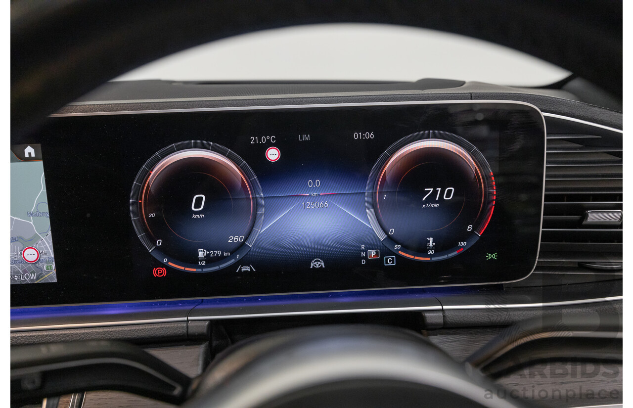 9/2021 Mercedes-Benz GLS 400d 4MATIC (AWD) X167 4d Wagon Obsidian Black Metallic / Wrapped Black Twin Turbo Diesel 2.9L