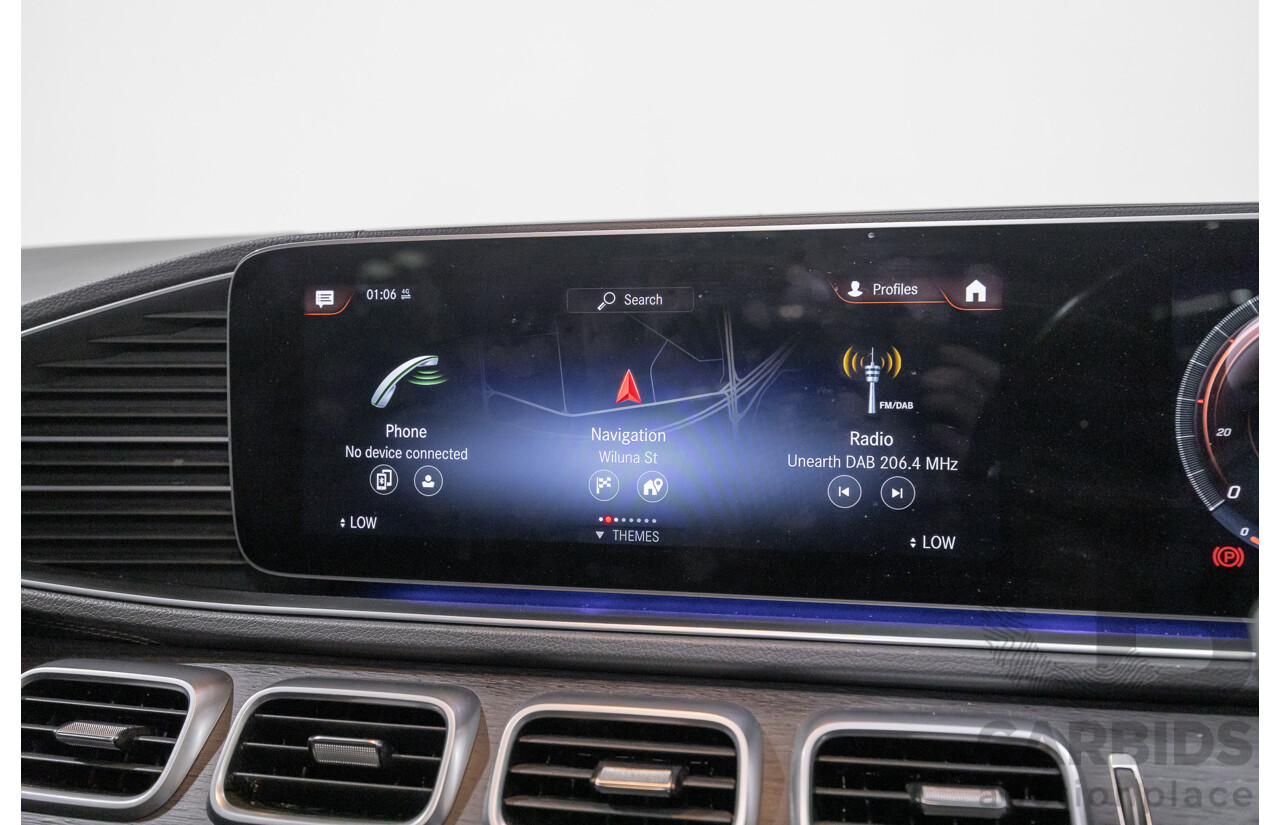 9/2021 Mercedes-Benz GLS 400d 4MATIC (AWD) X167 4d Wagon Obsidian Black Metallic / Wrapped Black Twin Turbo Diesel 2.9L