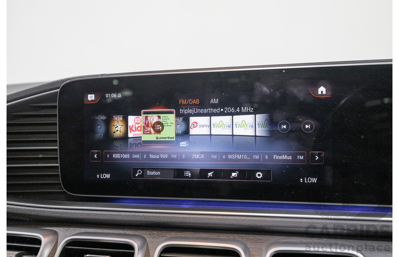 9/2021 Mercedes-Benz GLS 400d 4MATIC (AWD) X167 4d Wagon Obsidian Black Metallic / Wrapped Black Twin Turbo Diesel 2.9L