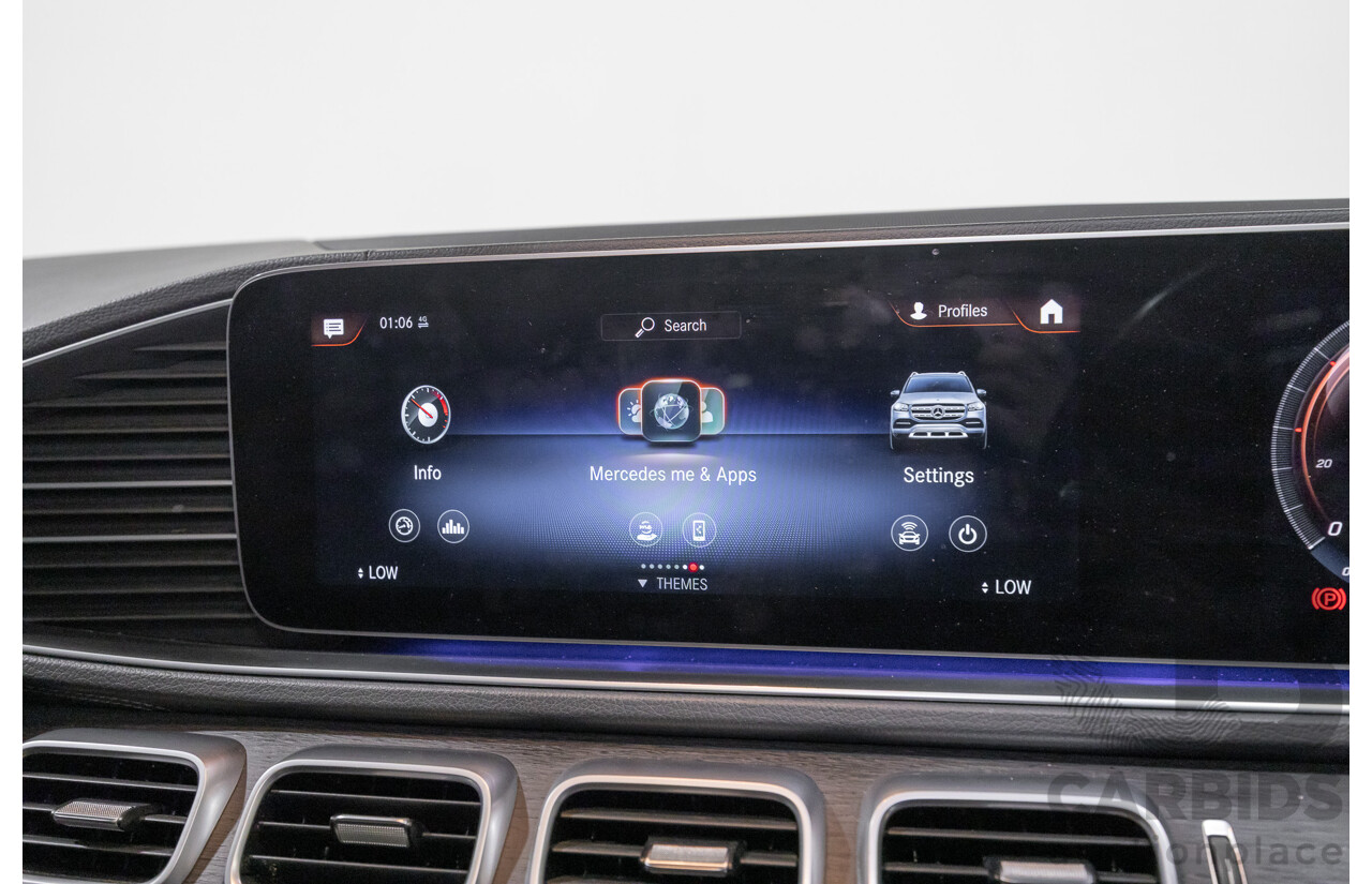 9/2021 Mercedes-Benz GLS 400d 4MATIC (AWD) X167 4d Wagon Obsidian Black Metallic / Wrapped Black Twin Turbo Diesel 2.9L